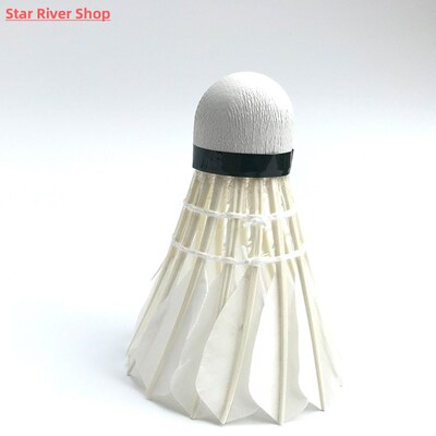 Badminton Shuttlecock White Goose Board Feather Flying Stabi