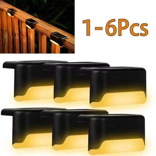 Solar Deck Lights 1-6 PacK Outdoor Step Lights Waterproof Le