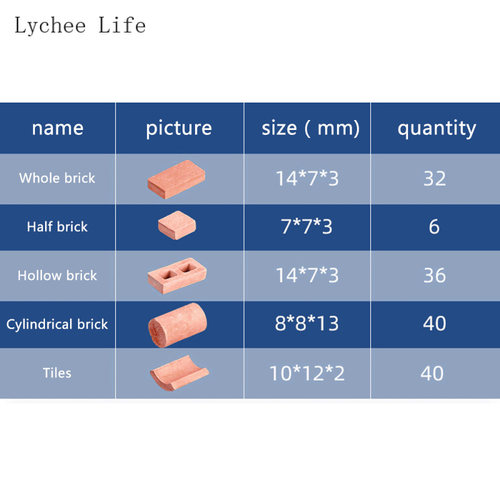 Lychee Life Sand Table Building Making Mini Brick Silicone M