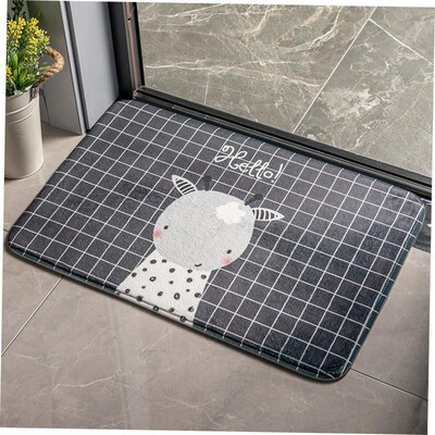 Absorbent felt bedroom entrance door mat bathroom rug carpet