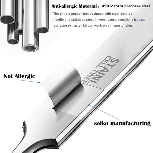 Blackhead Remover Tools Pimple Popper Tool Kit Acne