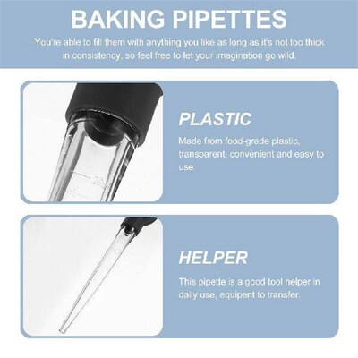 Baking Pipettes with Measurements Liquid Food Dropper