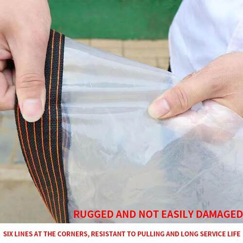 Thicken Transparent Waterproof Tarpaulin Garden Rainproof Cl
