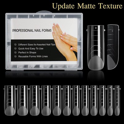 Matte Quick uilding Nail Mold Tip Full ver Dual Forms Nails