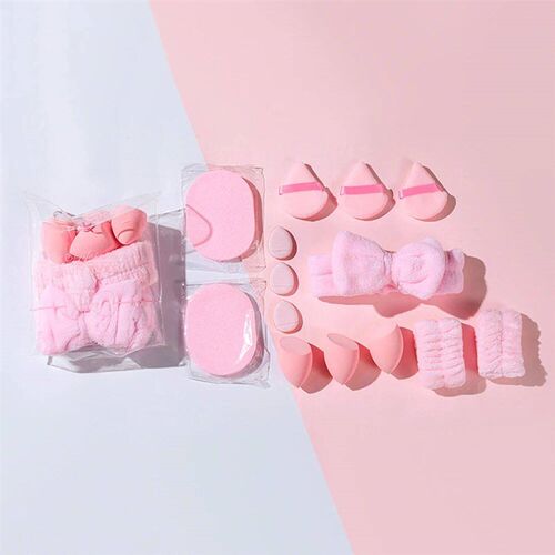 14pcs Combination Triangle Powder Puff Beauty Egg Set With F