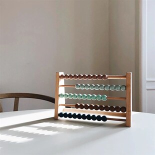 Wooden Abacus Children Early Math Learning Toy Numbers Count