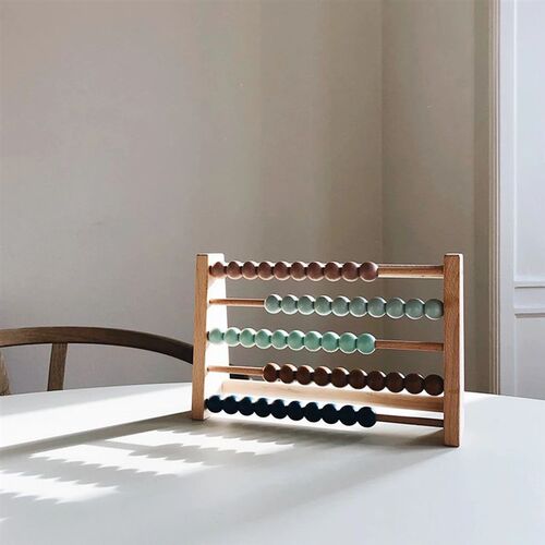 Wooden Abacus Children Early Math Learning Toy Numbers Count