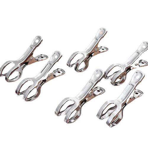 Stainless Steel Open Clamp, Clothespin, Non-slip Sock Clip,