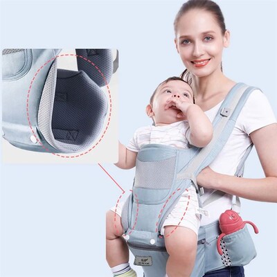 Baby Carrier Waist Stool With Storage Bag Kangaroo Shoulder