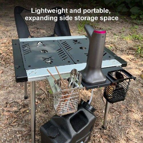 IGT Unit Frame Side Hanging Basket with Storage Bag Outdoor