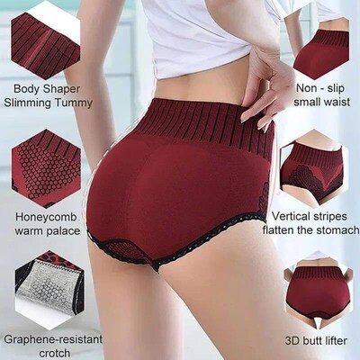 Leak Proof Menstrual Period Panties Briefs High Waist Butt L