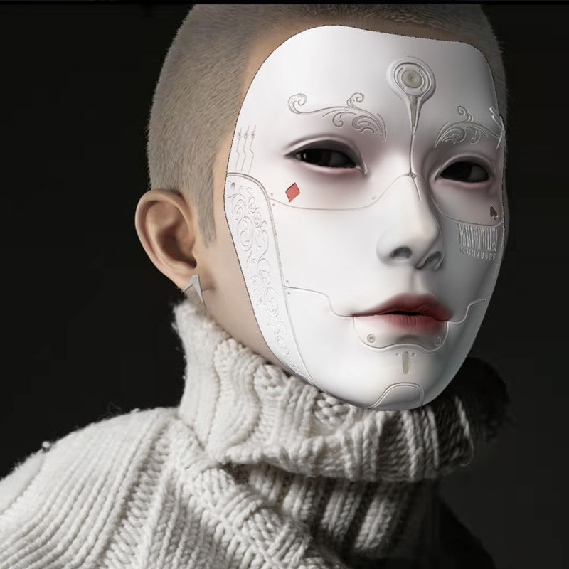 魂作物面具全脸赛博朋克古风机器人机械男飞昇街舞派对dj道具面罩,节庆用品/礼品,面具,淘宝优惠券,粉丝福利购,淘宝优惠卷