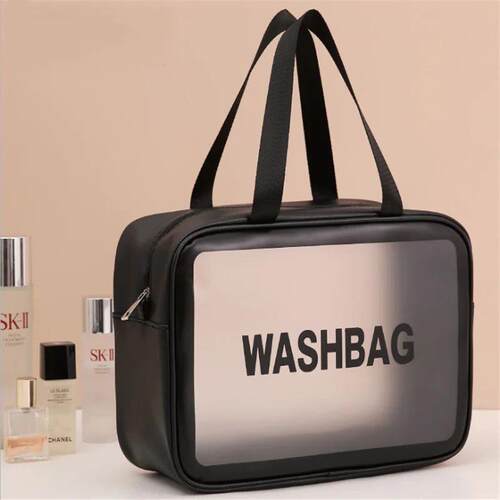 Women Portable Travel Wash Bag Female Transparent Waterproof