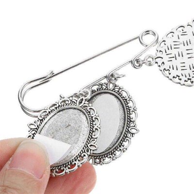 Lace Brooch Graduation Themed Heat Transfer Printing Pin