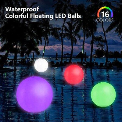Luminous Bouncy Ball Remote Control LED Glowing Balloon 16