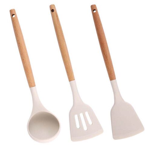 Frying spatula ladle soup spoon silicone kitchenware set