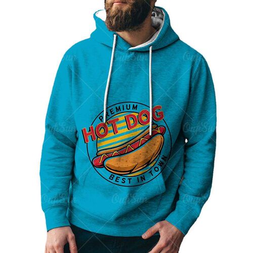 /Steet Color Painting Burger Pizza Food Digital Mens Fashio