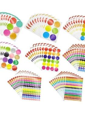 6/8/10/20mm+Colored+Dot+Stickers+Round+Circles+Sealing