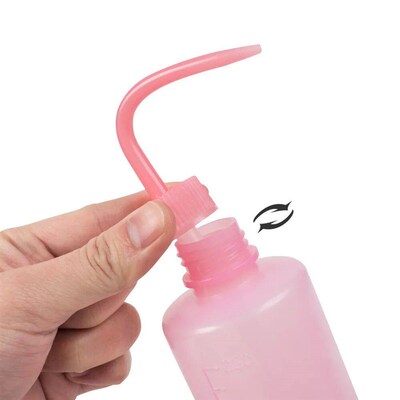250/500ml Eyelash Cleaning Washing ottle Curved Spout Cleane