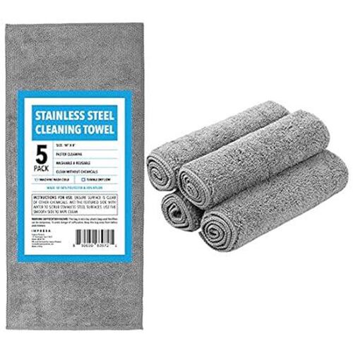 [5 Pack] Extra Large Stainless Steel Cleaning Towel for C