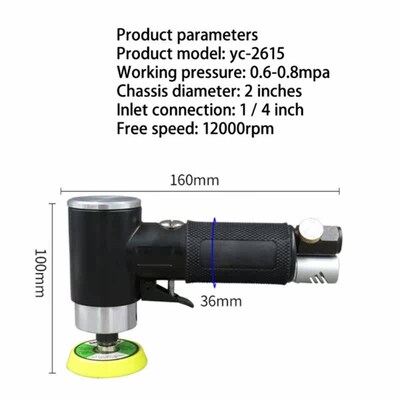 Orbit Air Sander 2 Inch Pneumatic Grinding Machine applies t