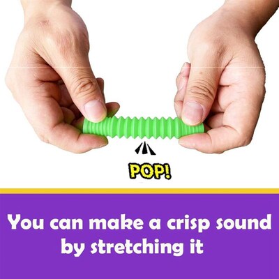 24PCS Mini Pop Tube Keychains Fidget Sensory Toys Bulk Fidge