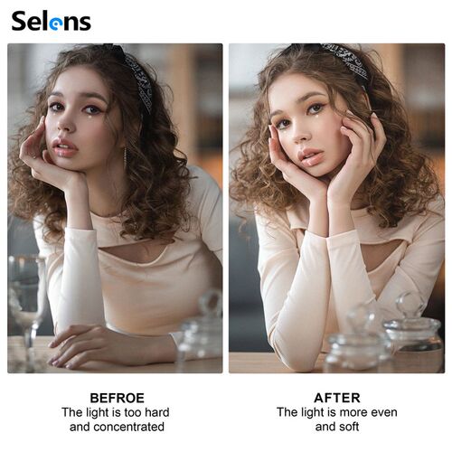 Selens White Diffuser Foldable Light Diffuser Light Diffusio