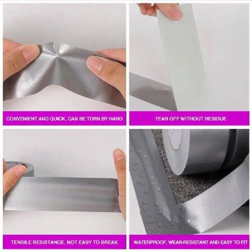 Silver Conductive Fabric Cloth Tape Single-Sided Adhesive