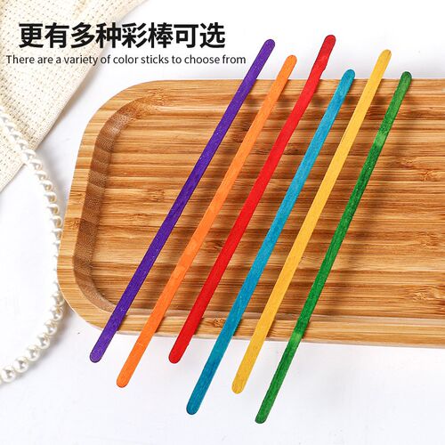 Single Packaged Disposable Wooden Coffee Stirrer Various Rou