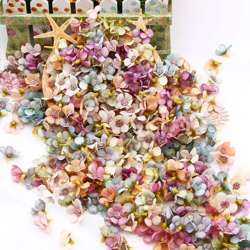 50/100pcs Multicolor Daisy Flower Head Mini Silk Artificial