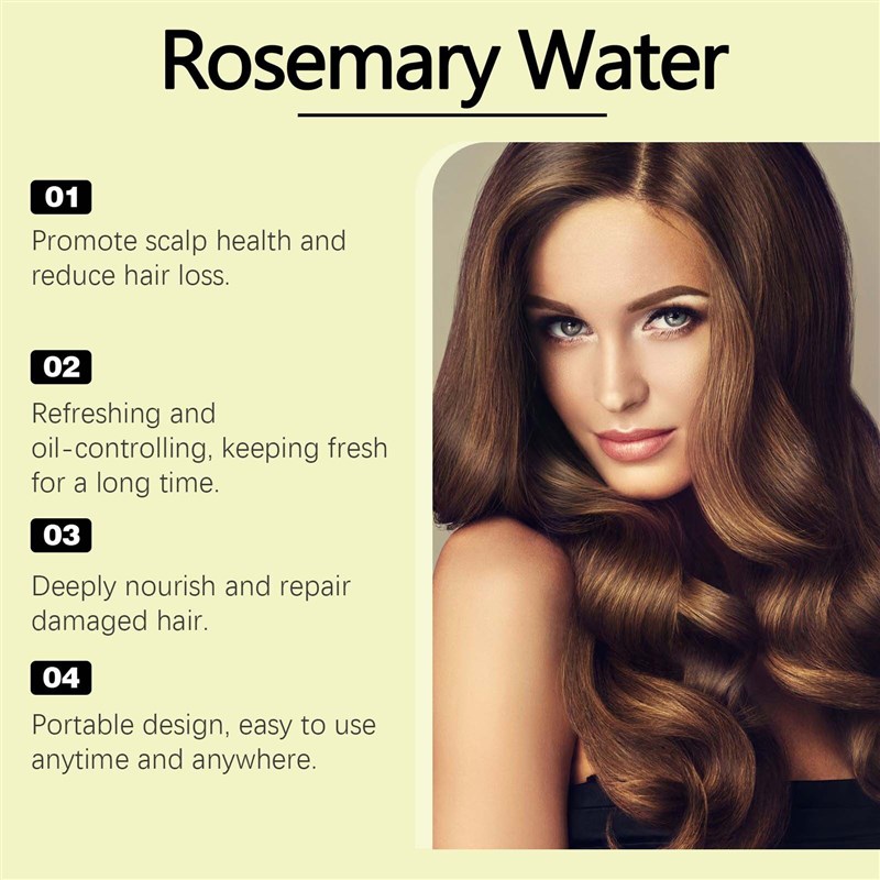 HOEGOA Rosemary Hair Nourishing Spray for smooth, fragrant, - 实物图