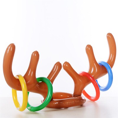Santa Funny Reindeer Antler Christmas Toy Inflatable