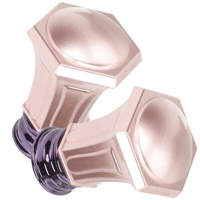 2 Pcs Home Accessories Curtain Rod Finials Fitting Crystal