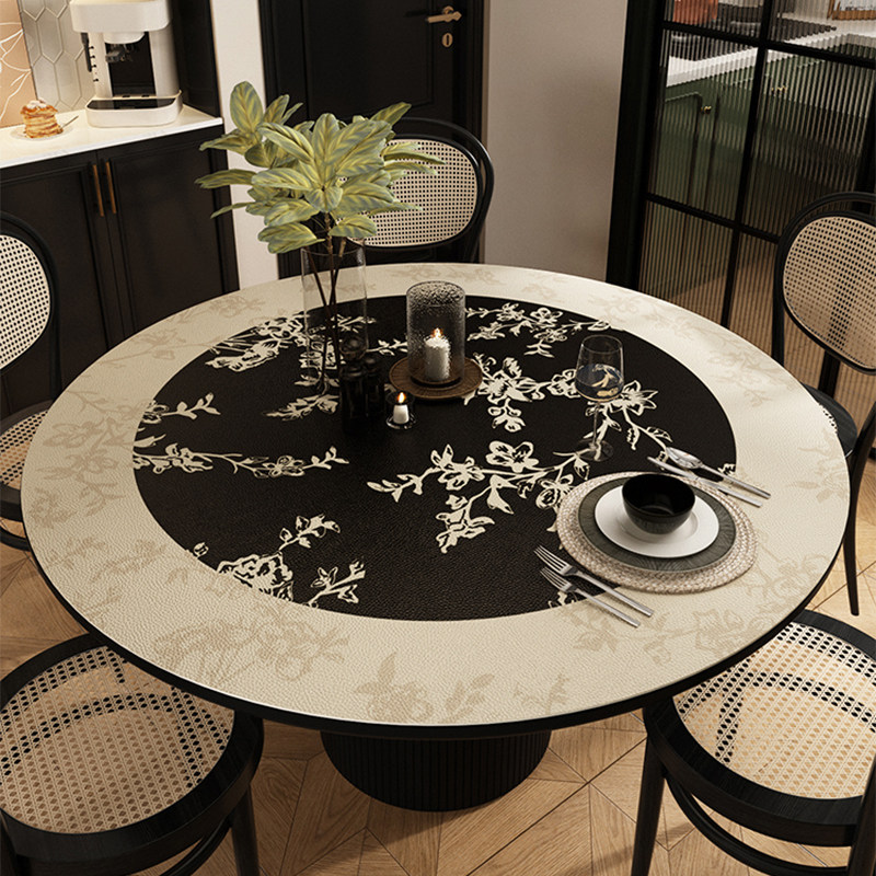 圆桌子桌垫桌布免洗防油防水圆形防烫隔热复古餐桌垫家用硅胶垫,居家布艺,厨房地垫,淘宝优惠券,粉丝福利购,淘宝优惠卷