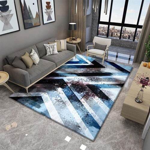 Geometric Floral Decoration Colorful  Rug Living Room新款式