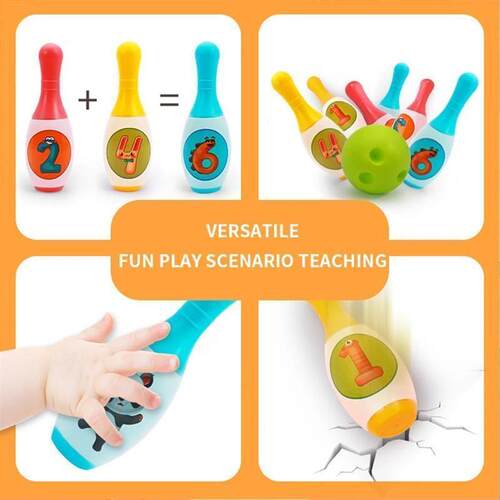2023 Bowling Set Education Toys For Kids Toddlers Animal Num