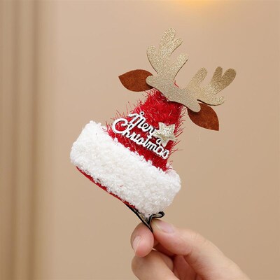 Christmas Antlers Hair Clip Party Headwear圣诞女孩发夹