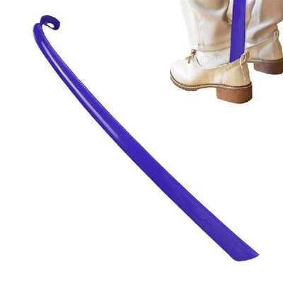 1pc Extra long flexible plastic shoe horns do not require