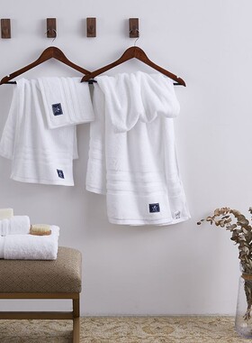 Luxury Hotel White Bath Towel Set Large Thick Towels 浴巾3件