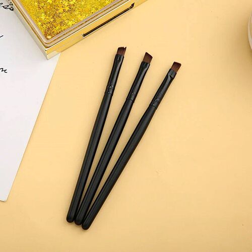 3 Pcs/Set Eyebrow Brush Eye Brushes Set Eyeshadow Mascara Bl