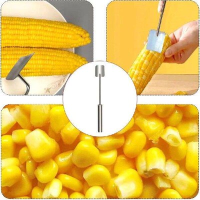 Stainless Steel Corn Peeler Serrated Corn Stripper Peelers