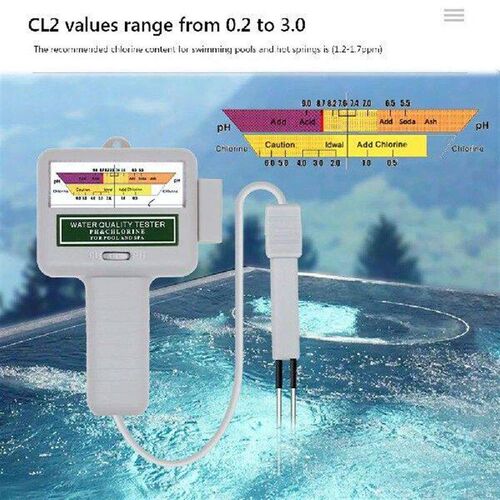 PH Chlorine Meter Tester 2-in-1 Portable Water Quality