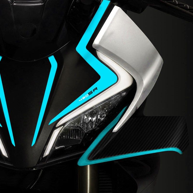 适用于春风450SR改装车头拉花贴花风挡贴纸版画装饰个性反光防水