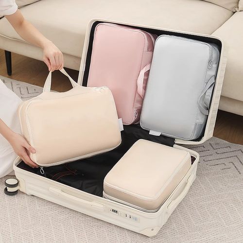 旅行收纳袋旅游出差大容量羽绒服打包整理袋羽绒服衣物压缩收纳包