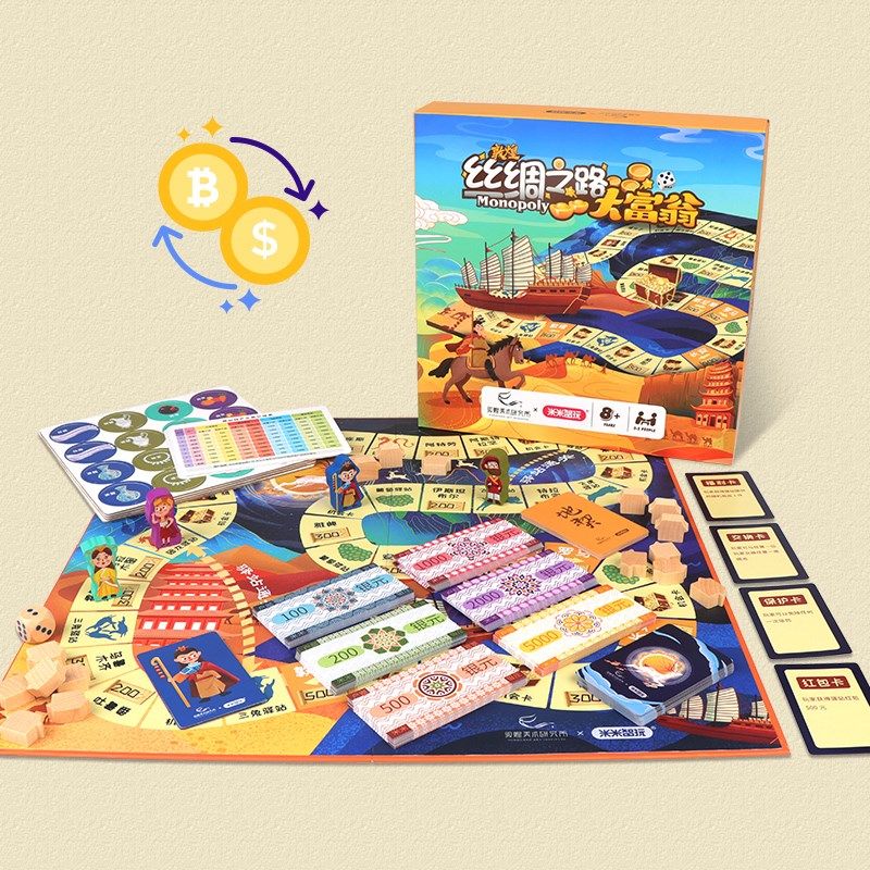 米米智玩大富翁棋强手棋儿童益智冒险桌游敦煌丝绸之路豪华游戏,玩具/童车/益智/积木/模型,儿童桌面游戏类,淘宝优惠券,粉丝福利购,淘宝优惠卷