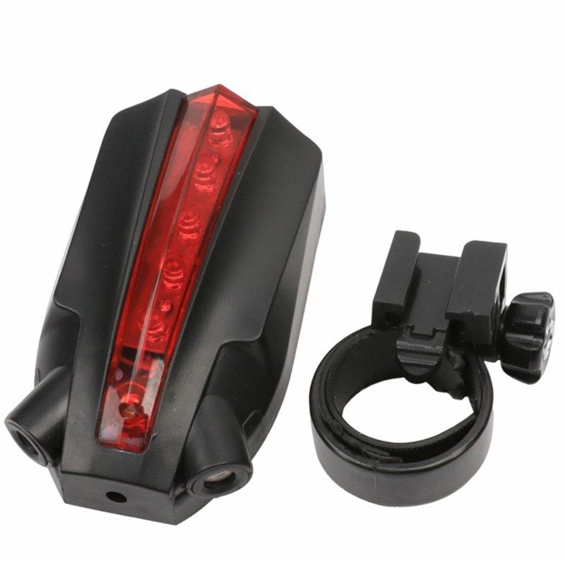 夜骑自行车激光尾灯投影Logo平行线激光镭射尾灯山地车骑行警示灯