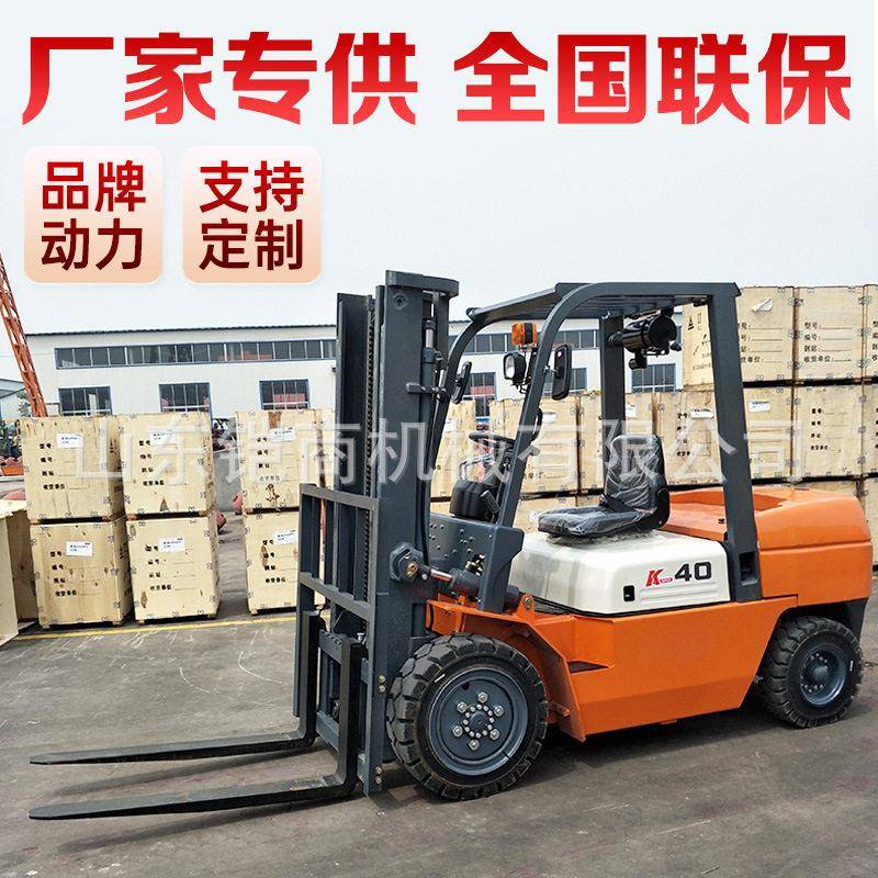 柴油叉车吨加长臂包夹手动液压升降堆吊臂仓储搬运5吨两驱叉车