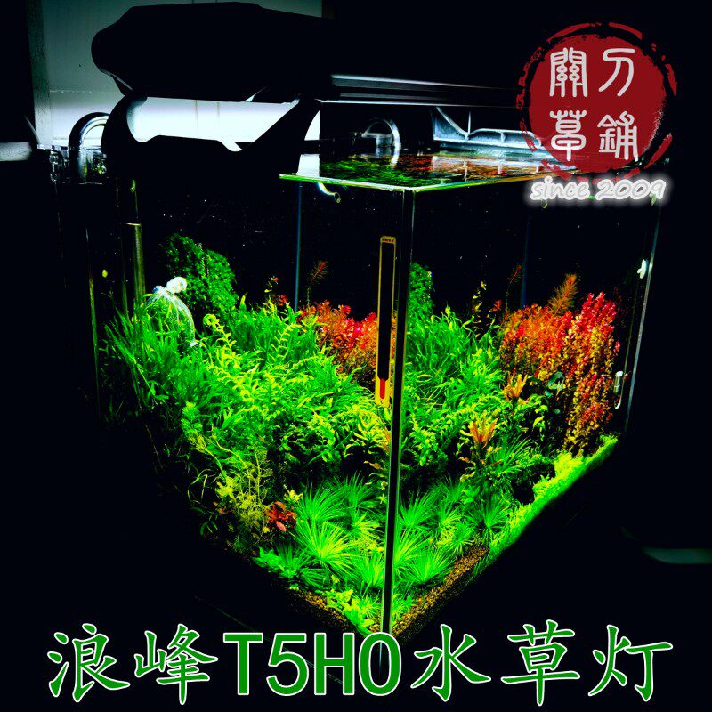 浪峰水草灯 t5ho灯架鱼缸灯盘 朗峰t5灯4灯管 60cm 900mm双管厘米