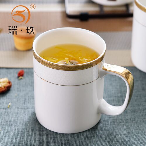 家用骨瓷杯茶杯水杯牛奶早餐杯喝水杯男女杯子办公室咖啡杯会议杯