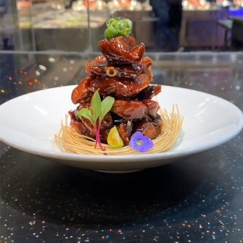 酒店白瓷中式小脚斗立碗冷菜凉菜圆汤盘创意个性摆盘餐具会所餐厅